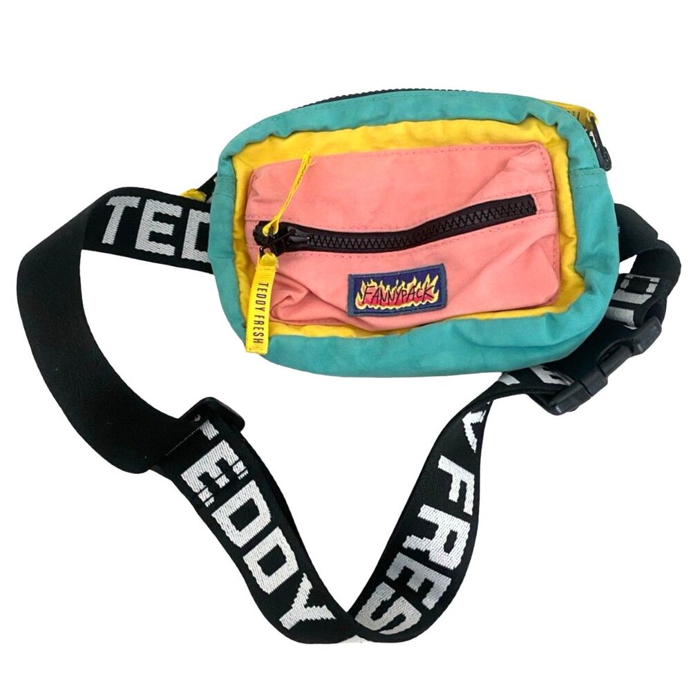 Teddy Fresh Colorblock Fanny Pack Waist Bag Crossbody Pastel Streetwear H3H3